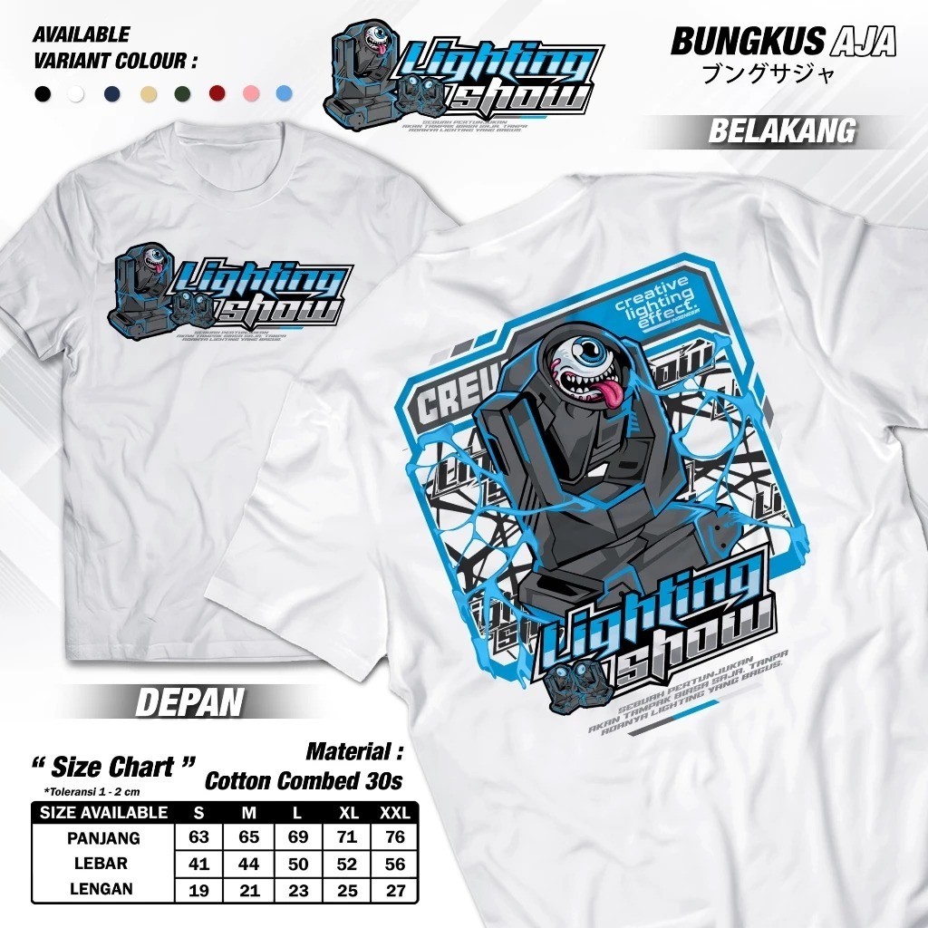 Kaos Sound System Audio Lighting Show - Baju Horeg Vibes Soundman Operator Sound Sistem Tukang Lampu