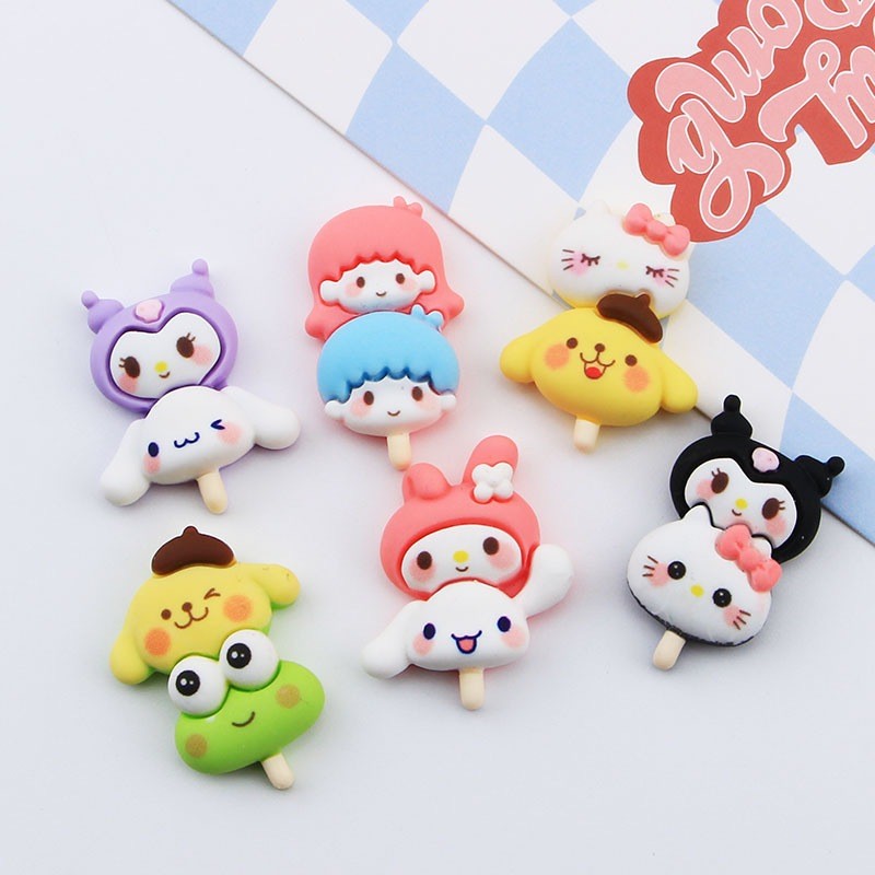 Pin Charm Aksesoris Hiasan Sandal Baim Pin Kancing Sendal Kodok Bahan Pvc