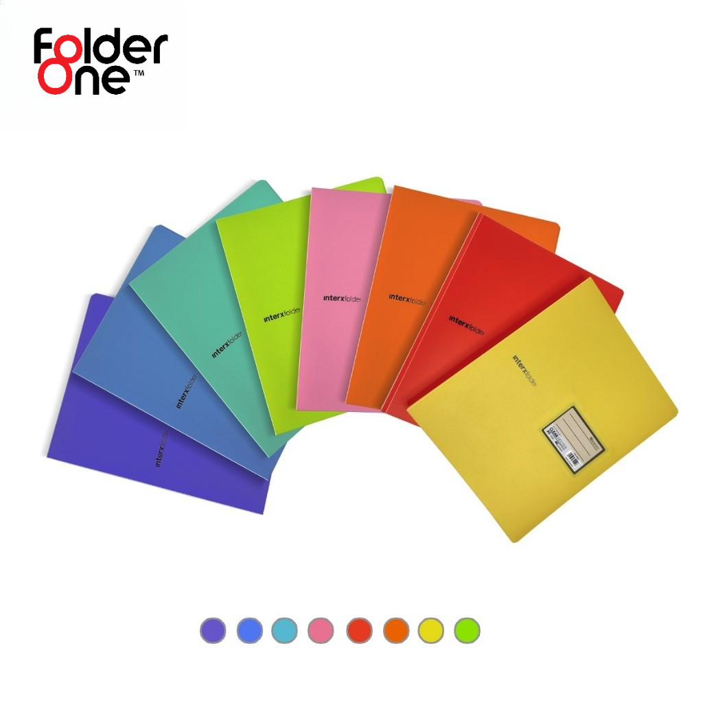 InterX Folder Clear Holder Macarons / Map Display Album / Document Keeper  20/40 Lembar A5