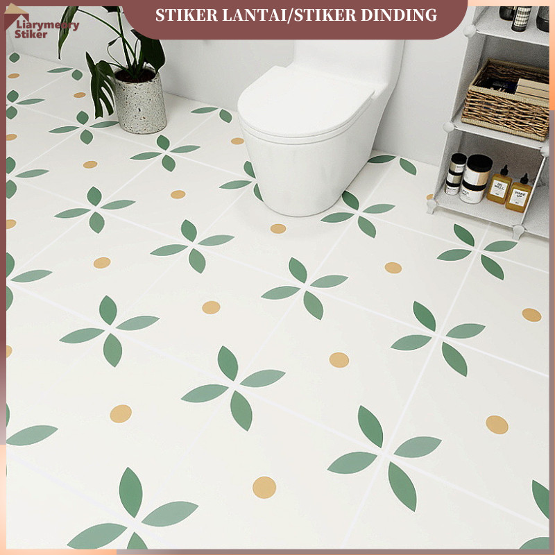 Sticker Lantai Kamar Mandi Anti Licin Berperekat Tebal 60x200cm Wallpaper Dinding Kamar Mandi Tahan 