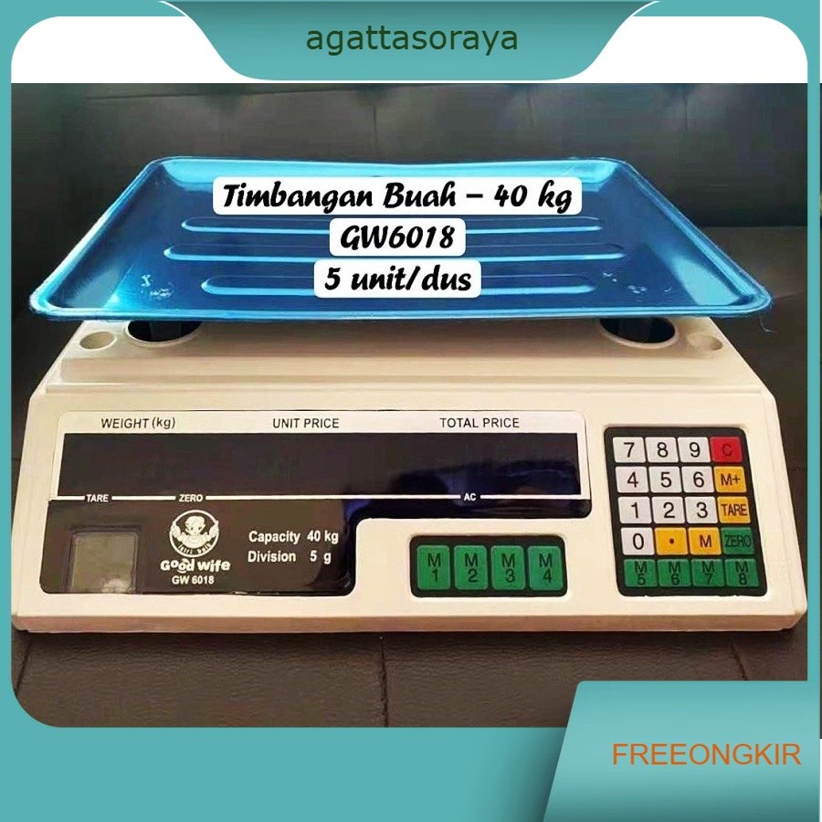 digital 40 kg timbangan buah 40kg besar Barang Sayur harga GW 6018