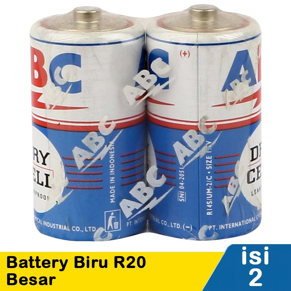 ABC BATTERY BIRU R20 2'S BESAR