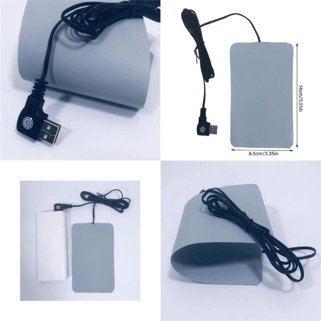 E8BD USB Heating Pad Silicone Heating Mat 5V Electric Heating Pad for Office Worker