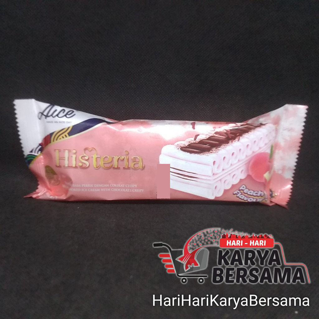 MAKANAN BEKU ES KRIM AICE ICE CREAM HISTERIA PEACH STICK FLAVOUR 70ML