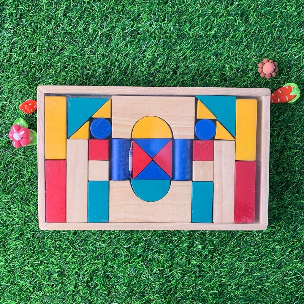 Mainan Edukasi Balok Kayu Besar / Susun Balok / Mainan Kayu / Wooden Toys