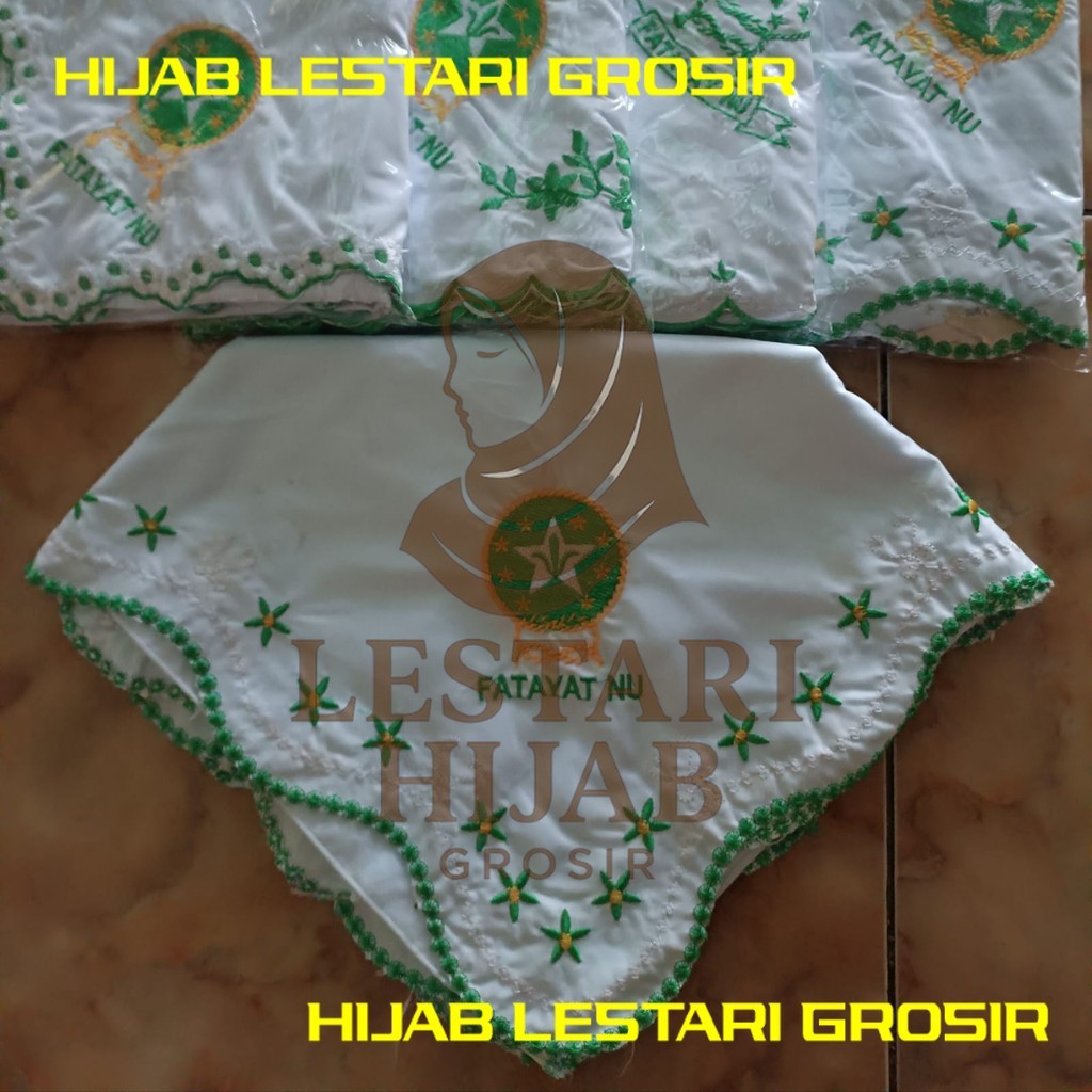 Jilbab Fatayat Bordir Terbaru / Kerudung Fatayat NU Terlaris / Jilbab Muslimat / Hijab NU