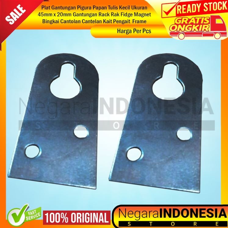 Plat Gantungan Pigura Rak Fidge Magnet Bingkai Cantolan Rack Papan Tulis Kecil Ukuran 45mm x 20mm Ca
