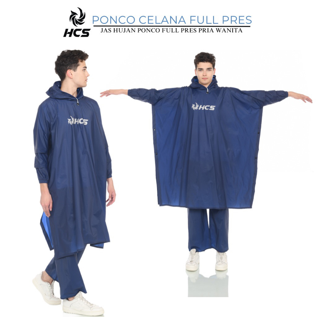 HCS Raincoat Ponco Kalelawar Jumbo Pria dan Wanita
