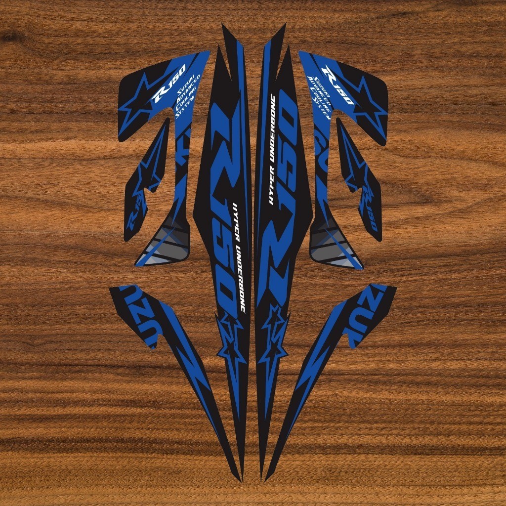 (COD) Suzuki Satria FU FL Type S R150 - Striping Stiker Variasi Satria FU Facelift Tipe S