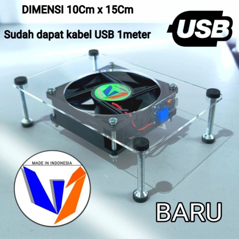 Kipas usb pendingin STB Modem router wifi tv box decoder tv tunner AKRILIK SIAP TAHAN dipakai 24jam 