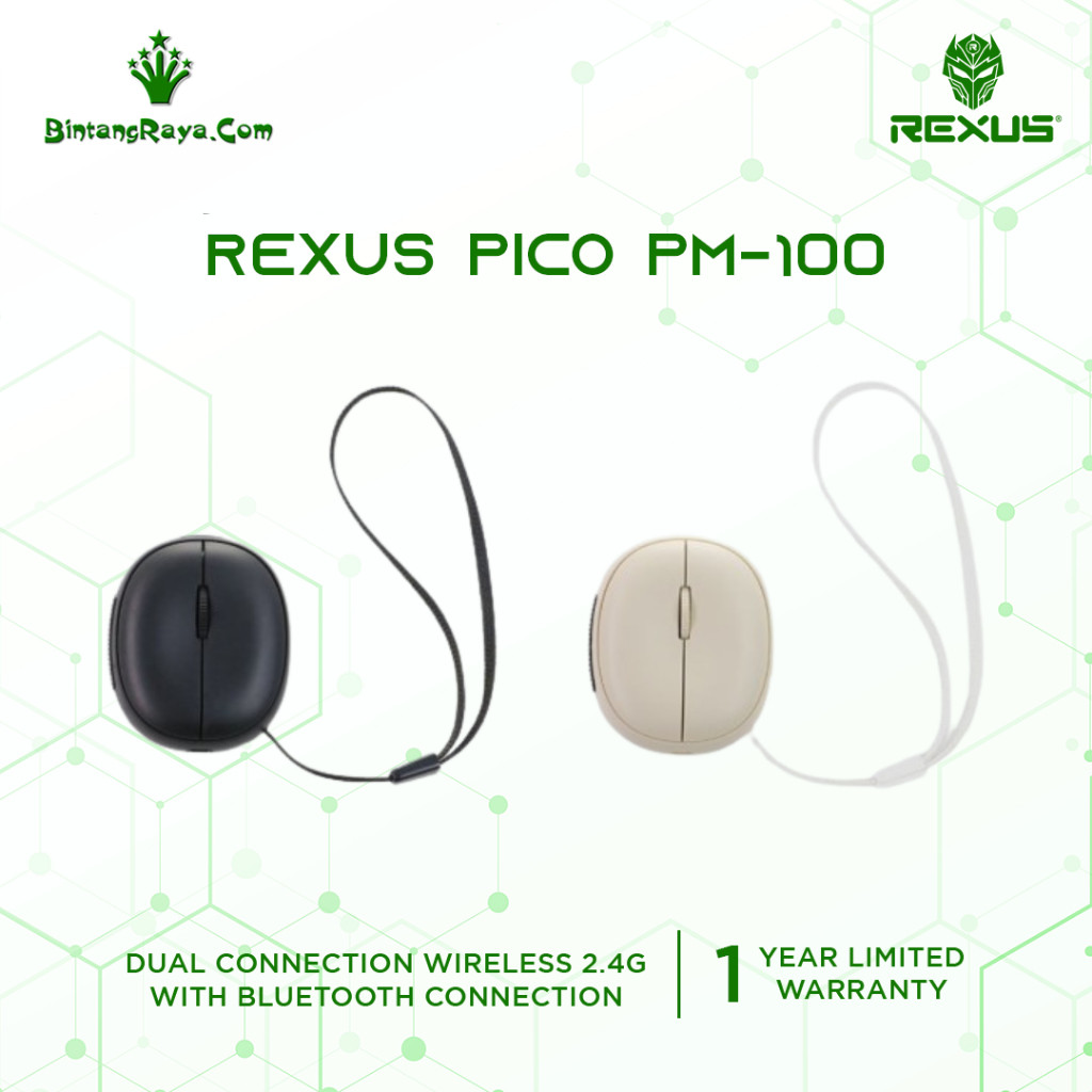 PC Aksesoris Laser Pointer Mouse Office Rexus Pico PM100 / PM-100 Laser Pointer Mouse Wireless