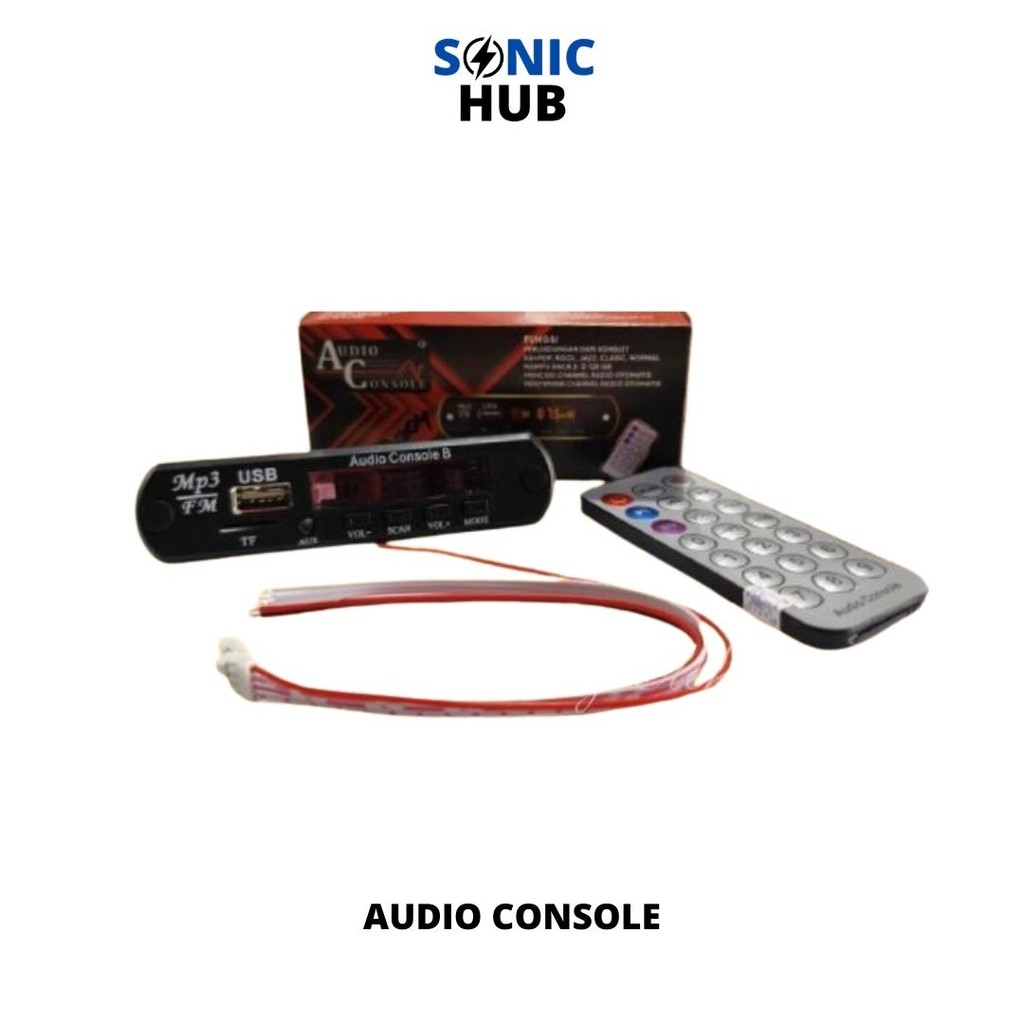 Audio Console Kit Modul MP3 Player Bluetooth USB | Panel Audio Mekanik dengan Remote