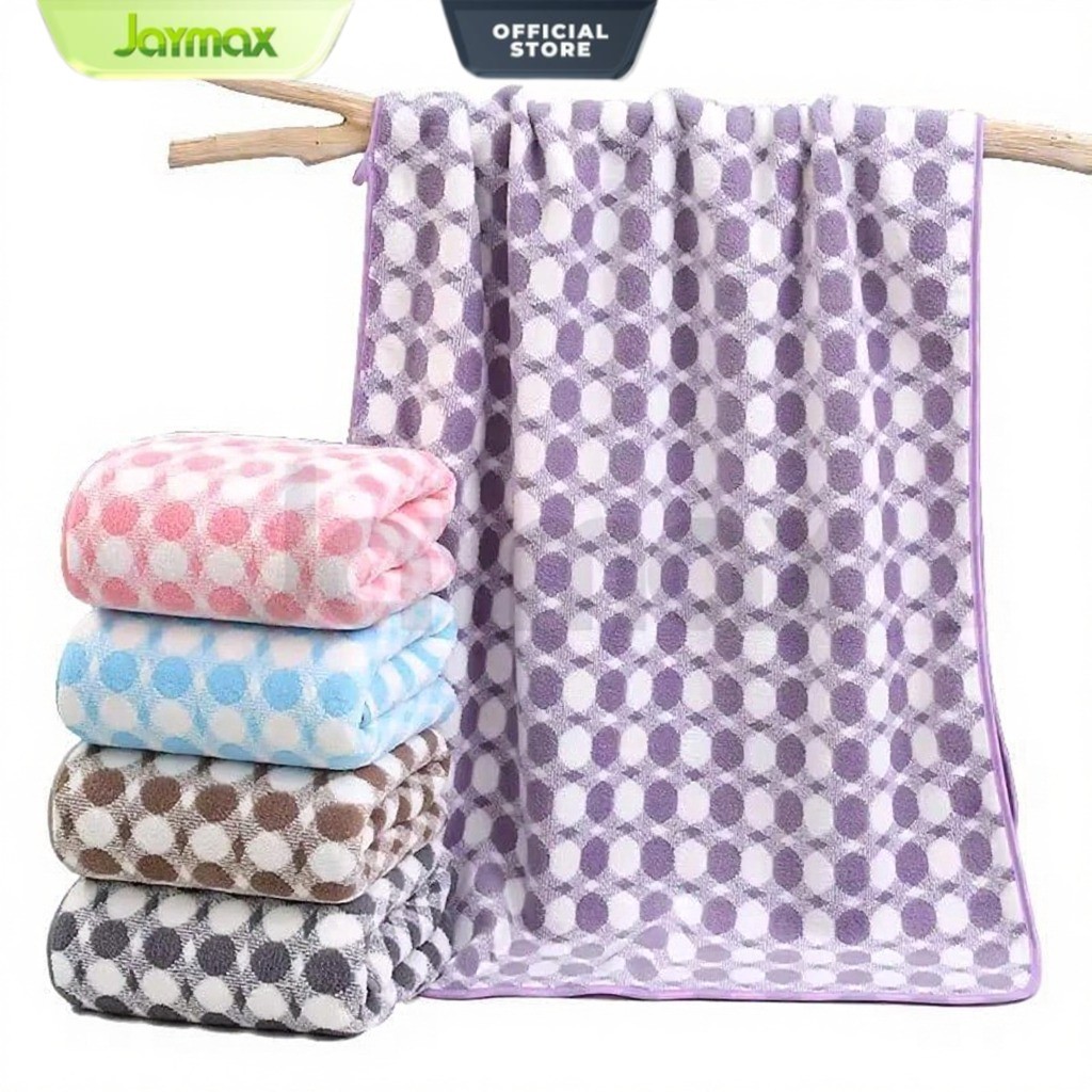 Handuk mandi dewasa Bath towel Handuk microfiber 70x140 cm Handuk Salur mandi dewasa