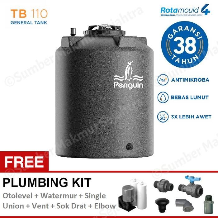 Tangki Air / Tandon / Toren Penguin 1000 Liter - TB 110 - Biru Tua Terlaris