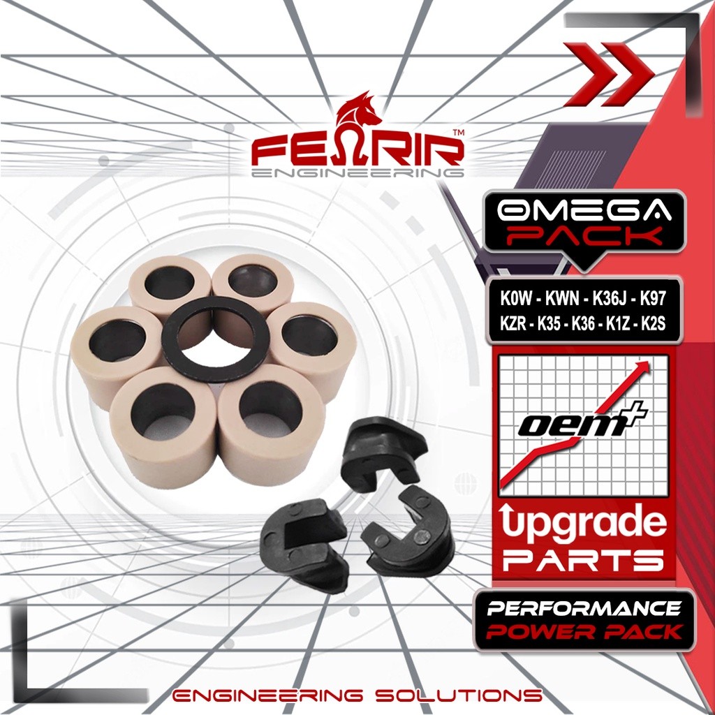 Roller Vario 125/150 - PLUS Ring CVT PLUS Slide Piece - Fenrir Omega Pack