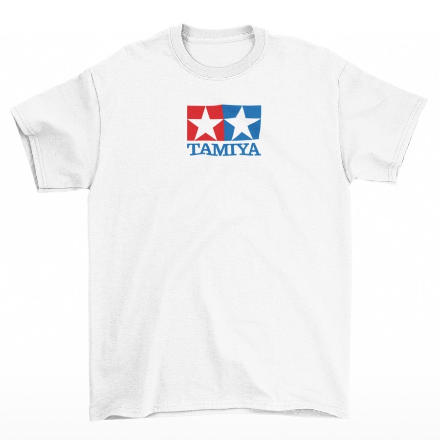 Kaos Pria Tamiya - Logo White