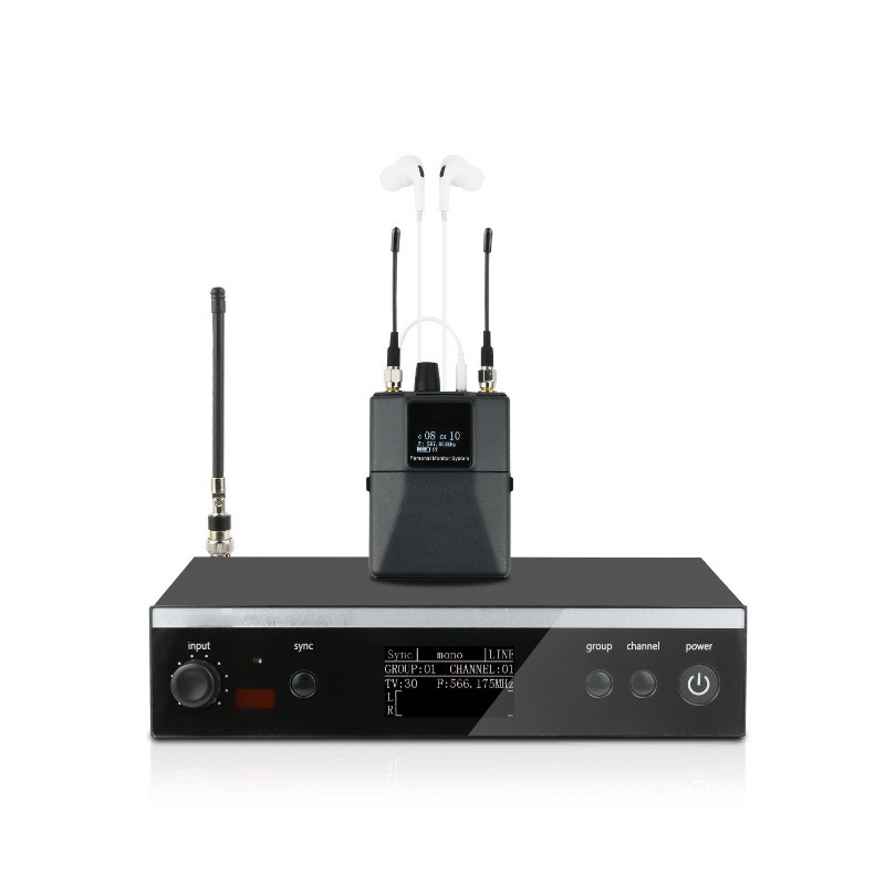HONGUAN PSM-300 Stereo In Ear Monitor Wireless System Mono Converts to Stereo Digital Signal Process
