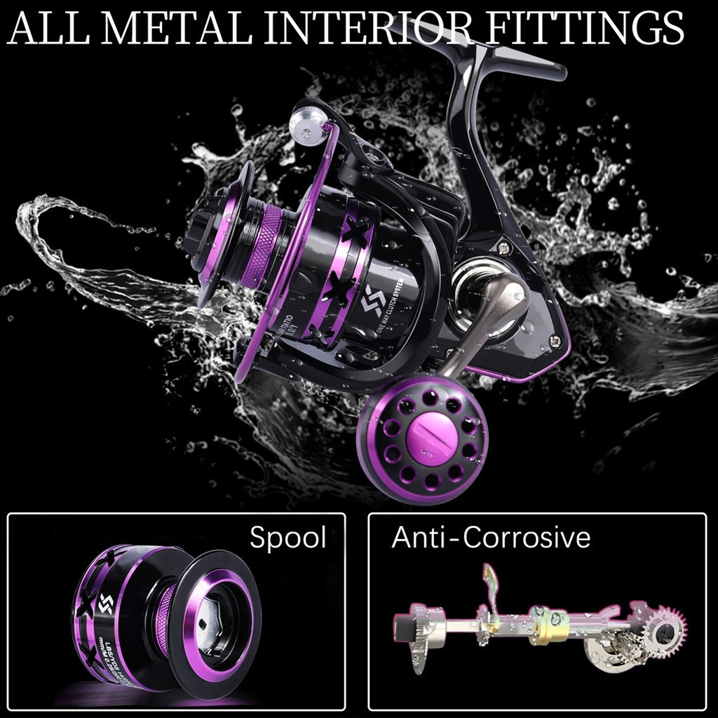 hot deals daiwa fishing reel hp500-7000 series reel pancing/reel pancing tarikan full besi murah