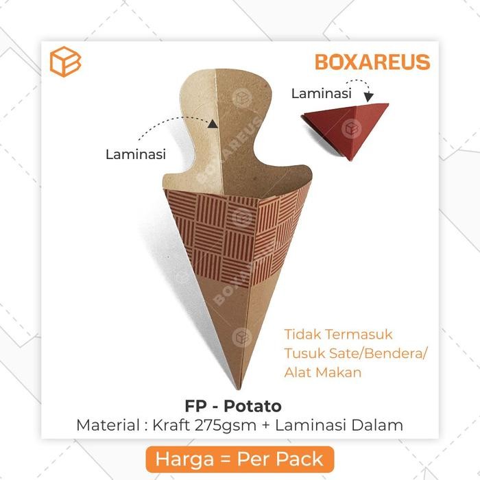 Box Kentang Goreng Packaging Dus French Fries Box Churros Ayam | FP Potato