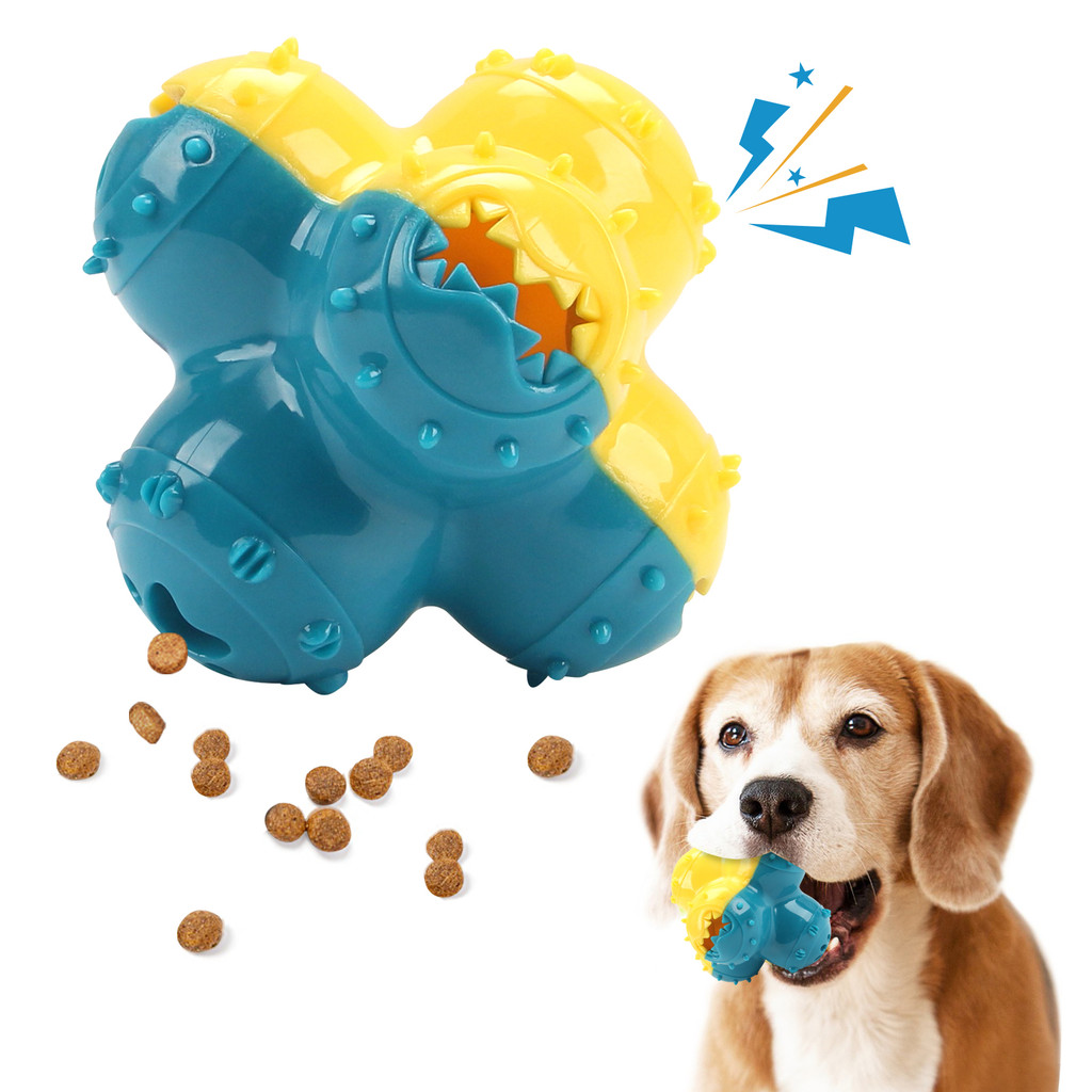 Dog ewing Toys Dog Grinng Toys Dog Voice Toys Teeth Cleaning Ball Interactive Training Anti Bite Rub
