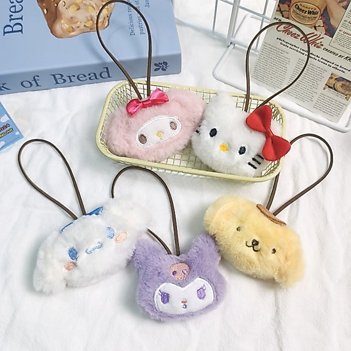 Boneka Gantungan Bag Charm Cartoon Purple Monster Dog Pacha Pink Bunny Gwiyeo Keychain Edition Gift