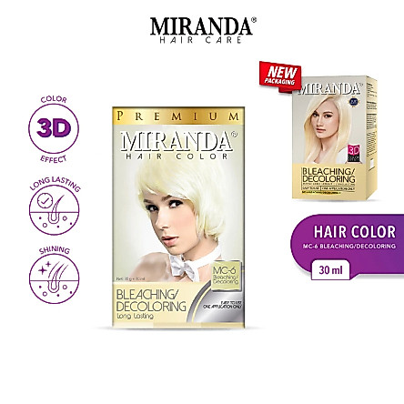 Miranda Hair Color (Cat Rambut Permanen) MC6 Bleaching / Miranda Bleaching