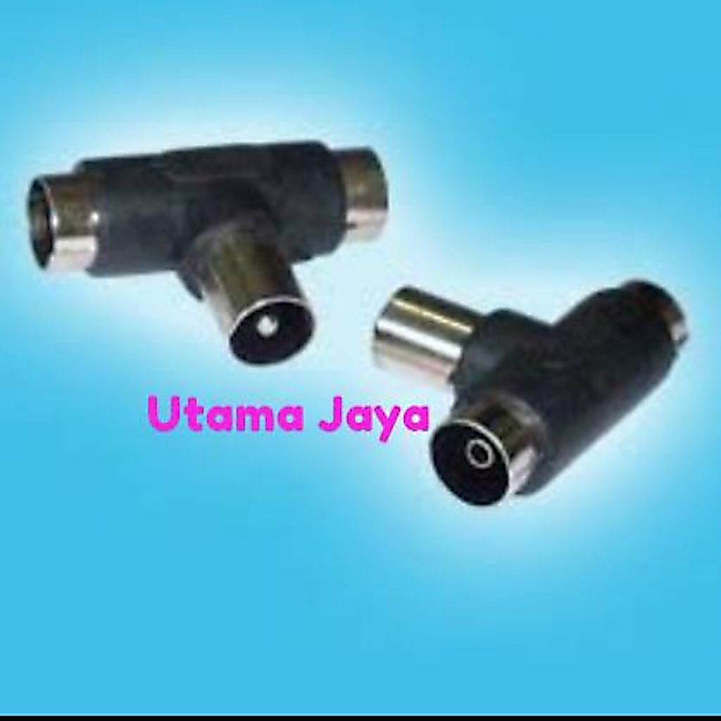 Jek T Antena TV Splitter / Sambungan Antena