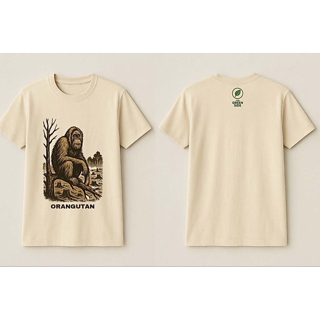KAOS SABLON HEWAN, LINGKUNGAN - KONSERVASI ORANG UTAN