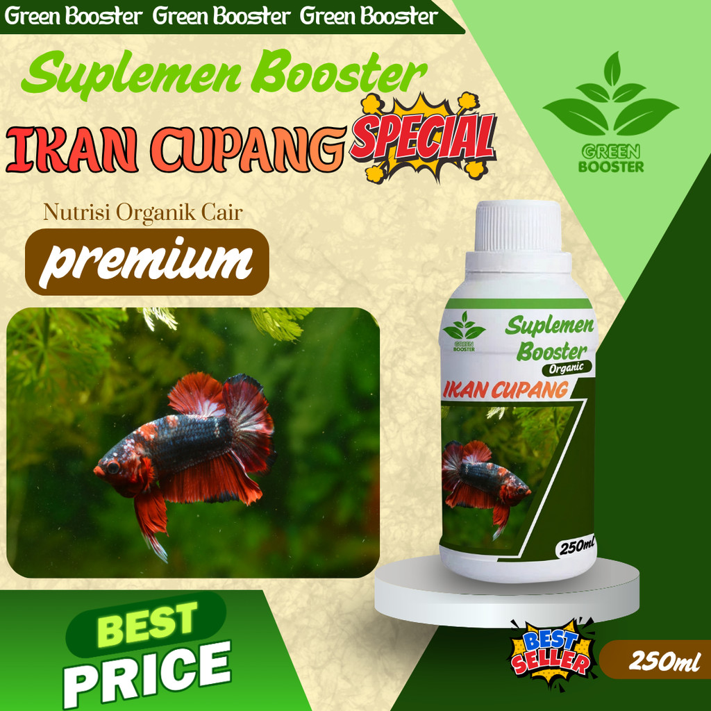Vitamin Booster organik cair 250ml  |  Probiotik Ikan Cupang Guppy Gupy Avatar Blue Rim Giant Koi Ha