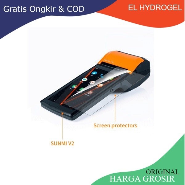 Hydrogel Sunmi V2 Pro Clear Matte Blue Spy Anti Gores Pos Sunmi V2 Pro