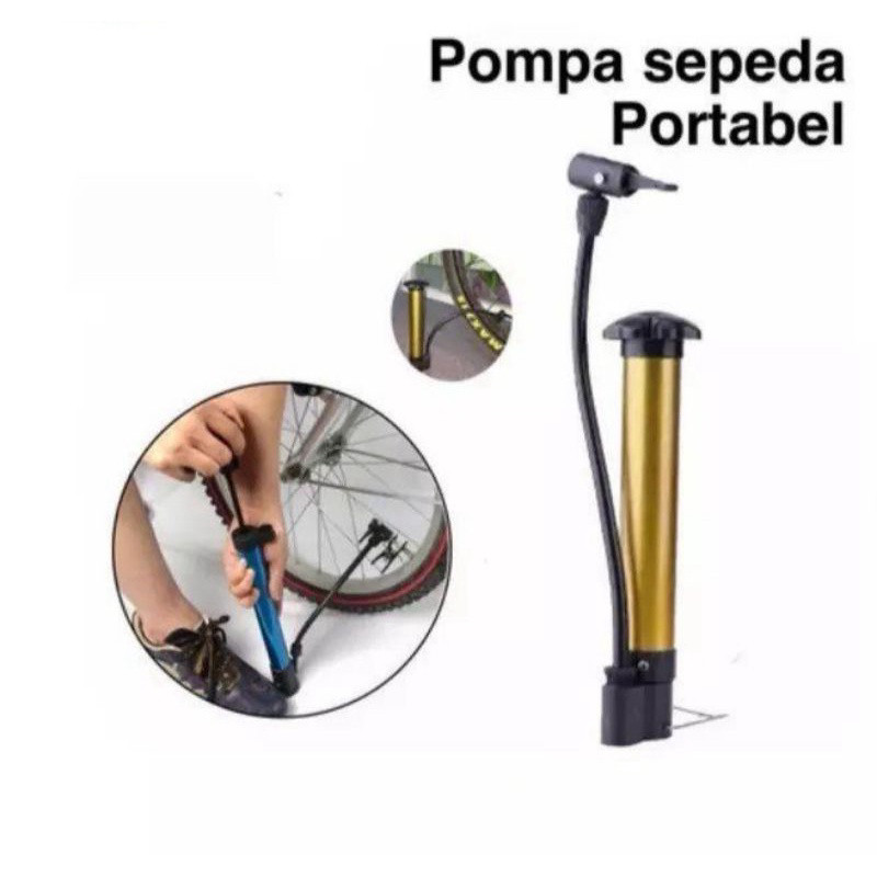 Pompa Ban Mini Portable Hidrolis / Pompa Angin untuk Ban Sepeda Motor Pompa Ban Sepeda Mini Portable