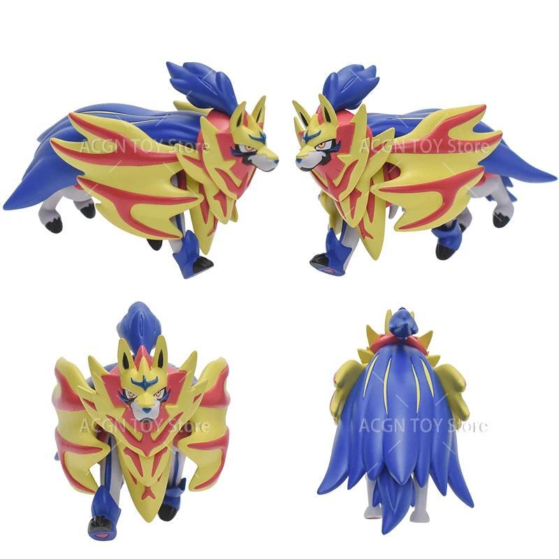 Original TOMY Pokemon Figure Zacian Zamazenta Reshiram Arceus Lunala Rayquaza Giratina Zygarde Palki