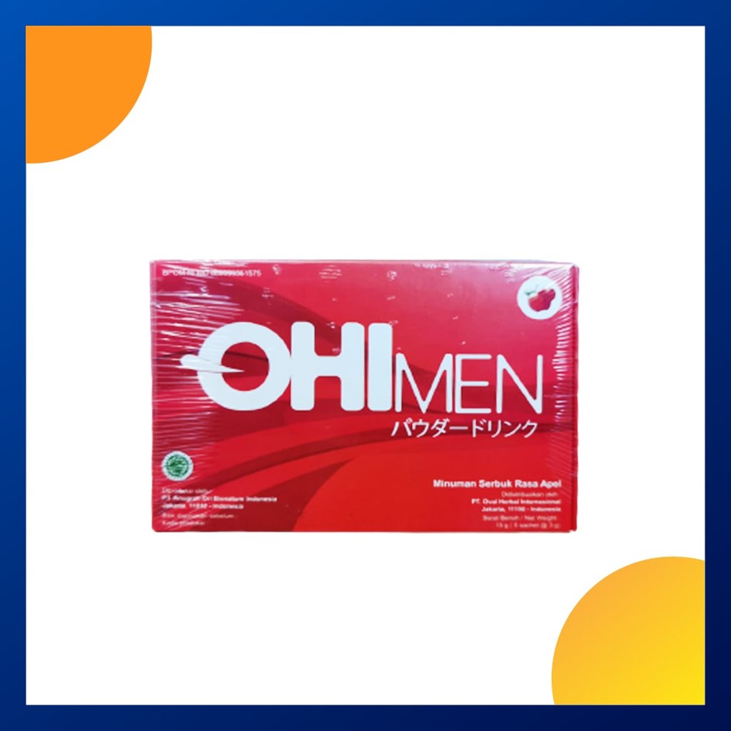 Ohimen Minuman Serbuk Rasa Apel 3 Gram Box 5 Sachet