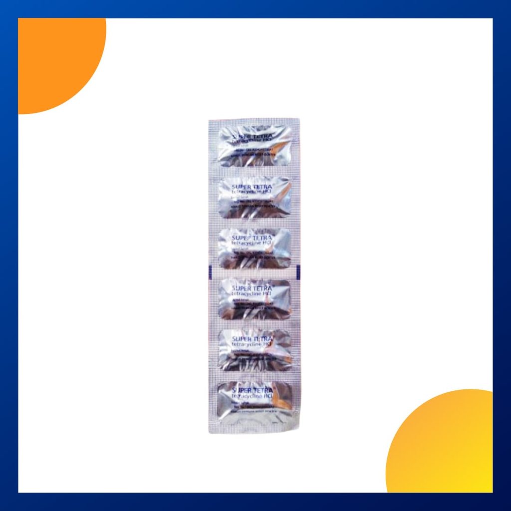SUPER TETRA 250 MG 1 STRIP @ 6 KAPSUL LUNAK