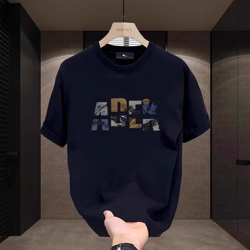 T-Shirt ADLV Simple Logo Kaos Hitam Pria Wanita Streetwear Distro Kekinian Oversize Premium Cotton C