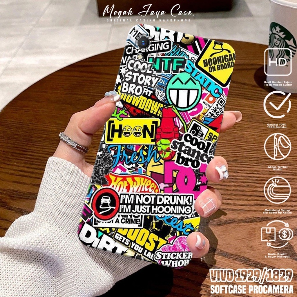 Softcase Hp VIVO 1820 / VIVO 1929 - Case Hp VIVO 1929 / VIVO 1820 Motif GRAFF - Casing Hp VIVO 1929 