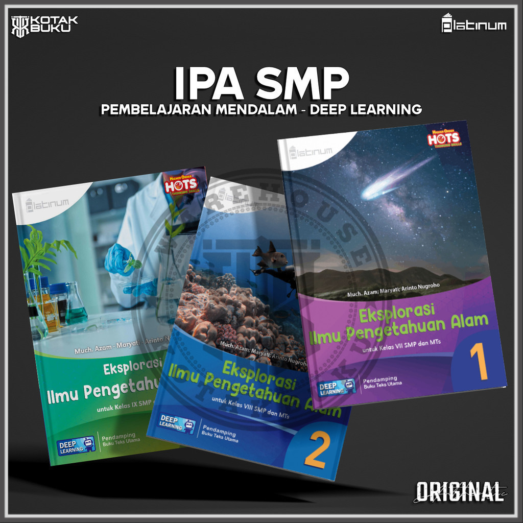 [ TS ] Buku IPA kelas 7 8 9 SMP Deep Learning / IPA SMP / Platinum
