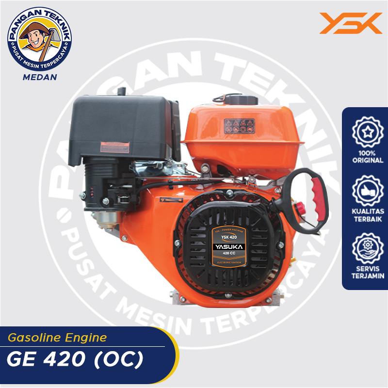 MESIN PENGGERAK BENSIN YASUKA | GX 420 ORANGE | MESIN KETINTING |