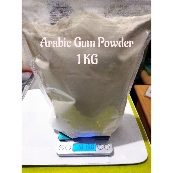 Gum Arabic Powder 1 kg Getah Arab Gom Arab Bubuk Acacia Asli Gummy Arabica Food Grade