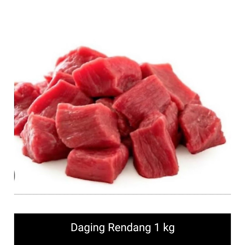 Daging sapi rendang segar fresh