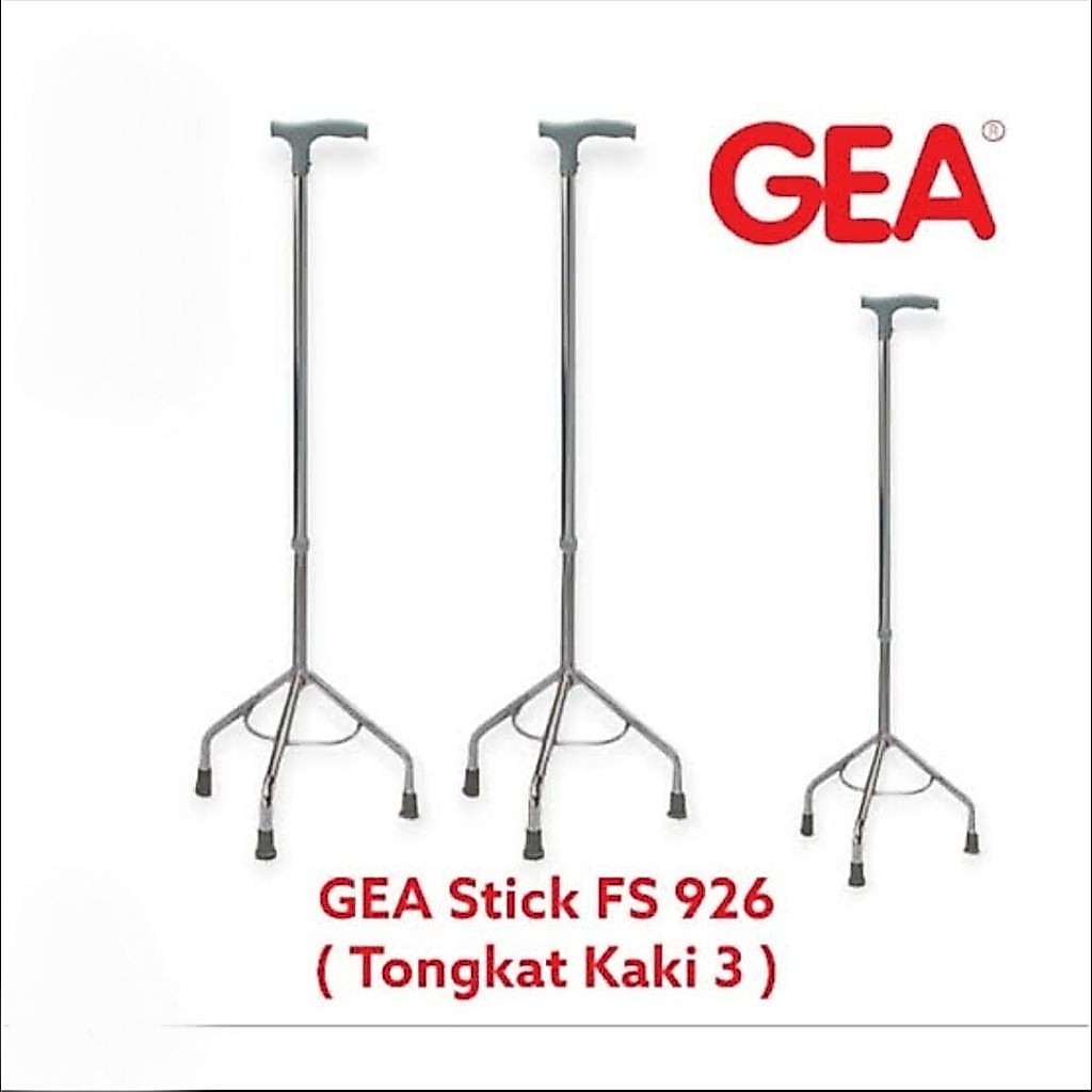 GEA Tongkat Kaki 3 FS 926 L Gea / Alat Bantu Jalan Tongkat Pyramid Cincin Kaki 3 FS 926 Gea