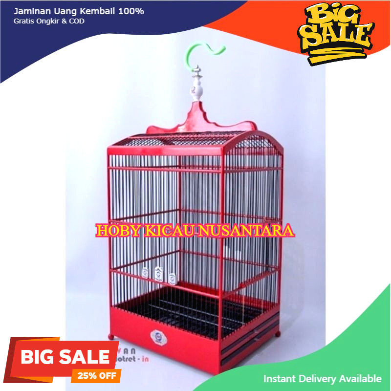 Sangkar Kotak Ebod Jaya Kandang Burung Ebod Jaya ORIGINAL 100% Untuk Kenari , Kacer , Cucak Ijo , Cu