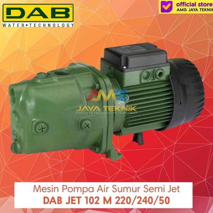 Pompa DAB JET 102 M Pompa Air Sumur Semi Jet Pump Original Made In Italy Bergaransi