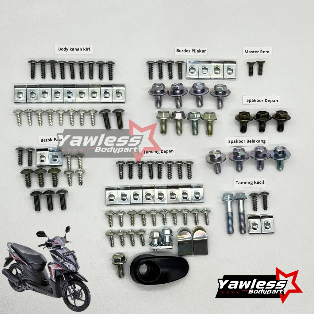 COD/DISKON Baut vario techno 110 Full set / Baut Body Vario 110 Techno
