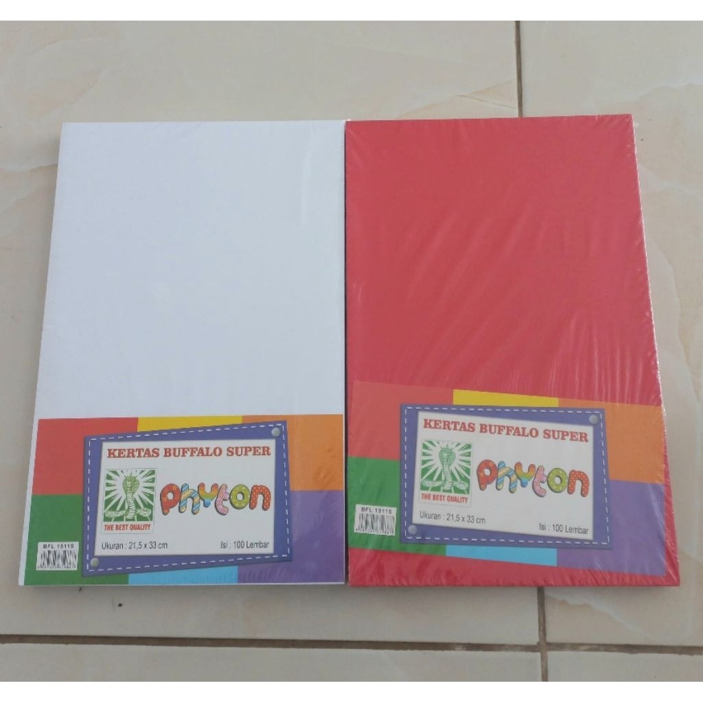

Kertas Buffalo kertas cover isi 10 lembar Merah putih - ARM