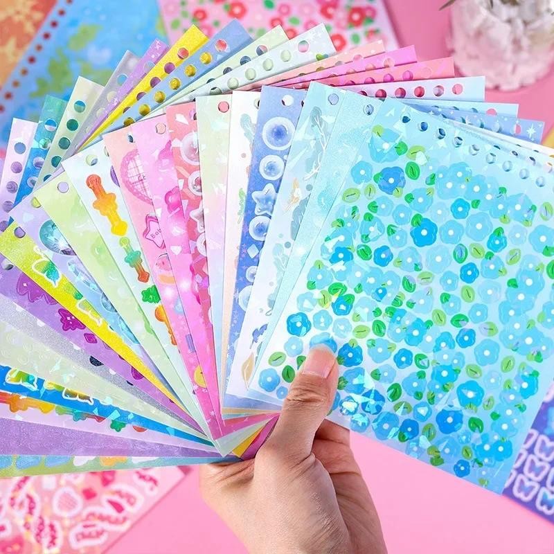 

60sheets Cute Scrapbook Stickers Book DIY Scrapbooking Collage Supplies Creative Decor Stationery Aesthetics Stickers