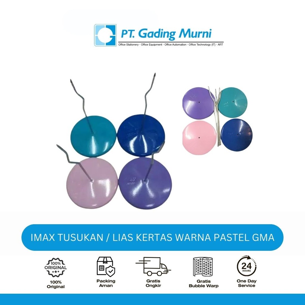 

IMAX TUSUKAN / LIAS KERTAS WARNA PASTEL GMA