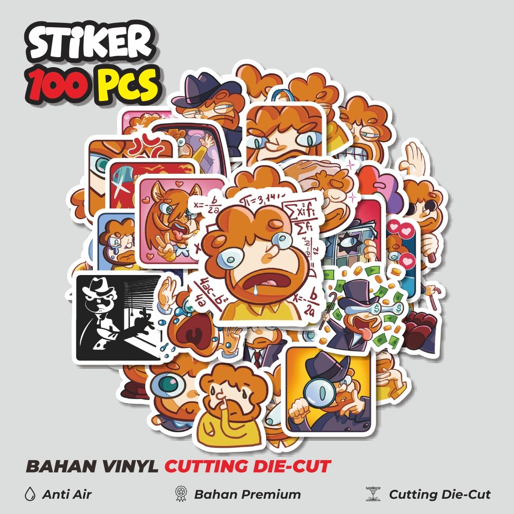 

Terbaru! 50 pcs Stiker Kartun Just Slavik Dekorasi Lucu Kreatif untuk Notebook, Skateboard, HP