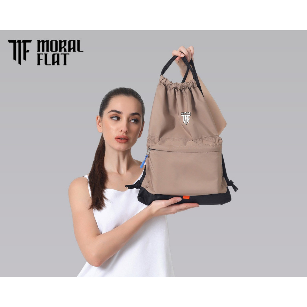 Moral Flat Official - Tas Ransel - Tas Serut - COKLAT