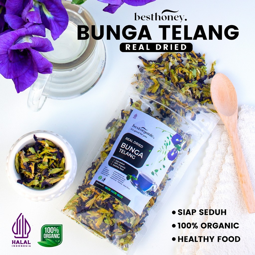 

Besthoney Teh Bunga Telang Kering Asli 50 GR